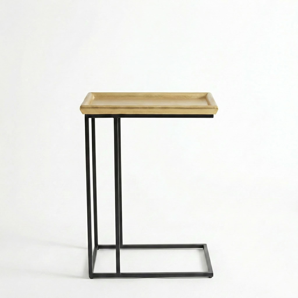 MESA TABULEIRO EYEGROUSE GOLD LEAF