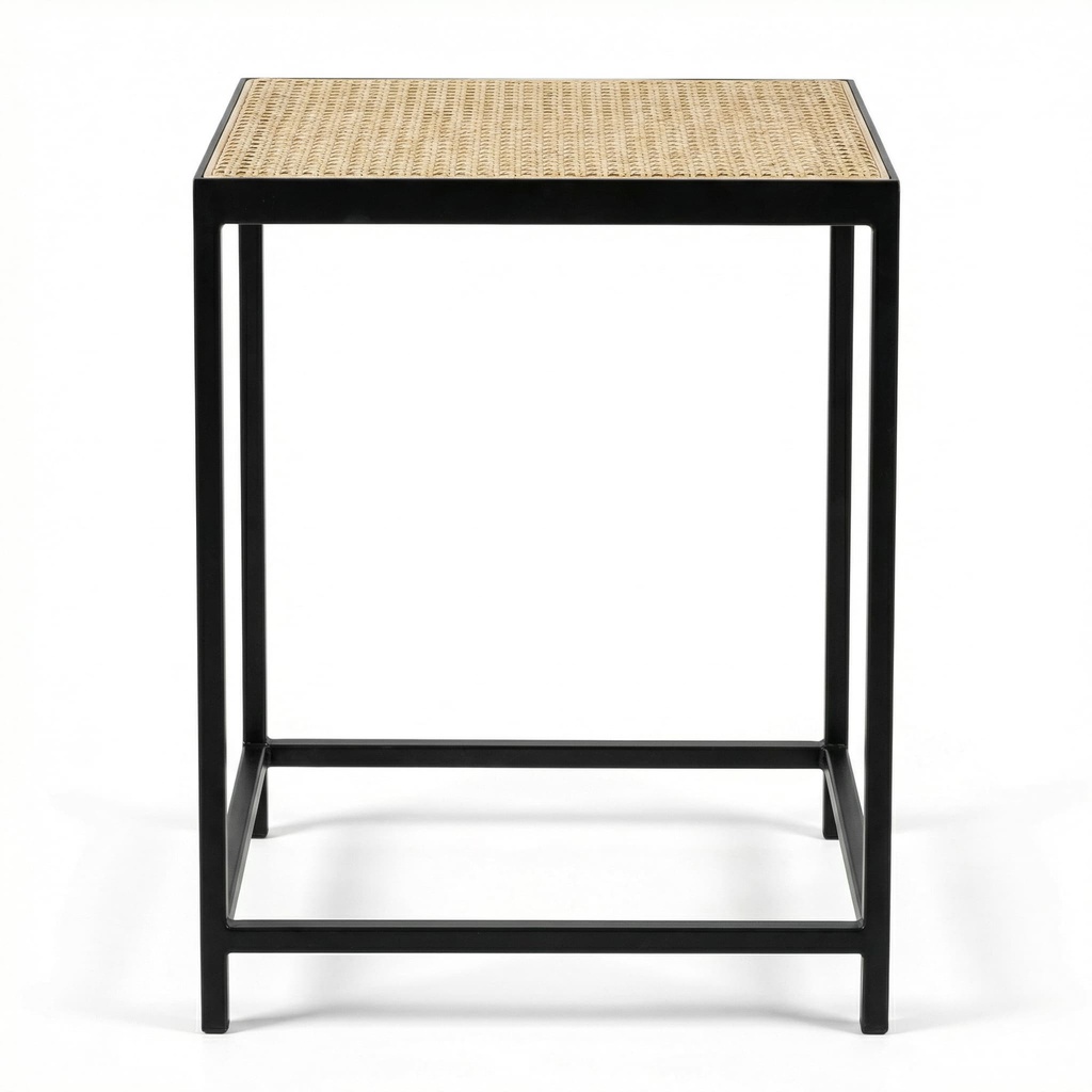 [33502004090] MESA LATERAL QUADRADA NAIROBI C/ PALHINHA NATURAL OAK