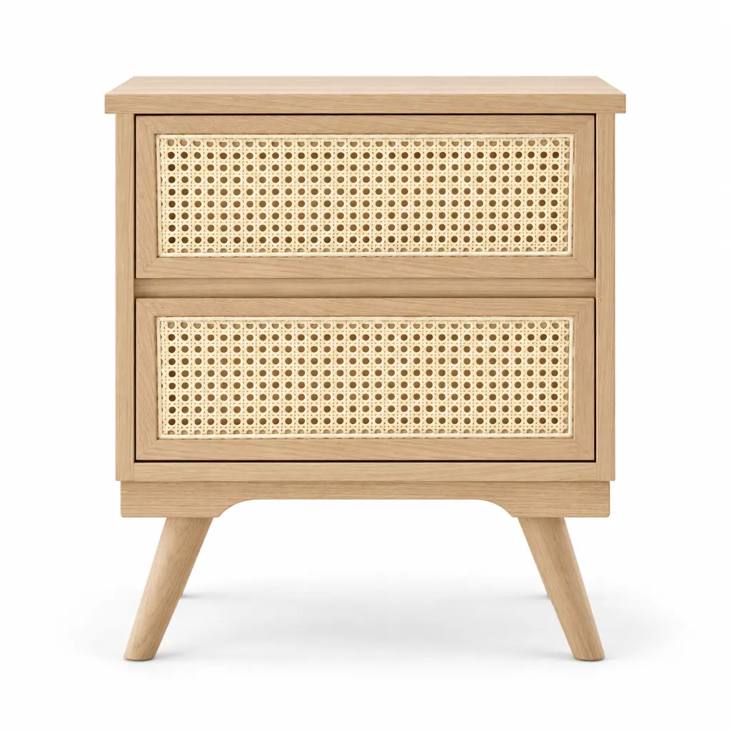 MESA CABECEIRA DENMARK 2 GAV C/PALHINHA NATURAL OAK