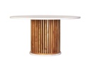 MESA JANTAR RIO 140Ø C/ TAMPO BRANCO IBIZA