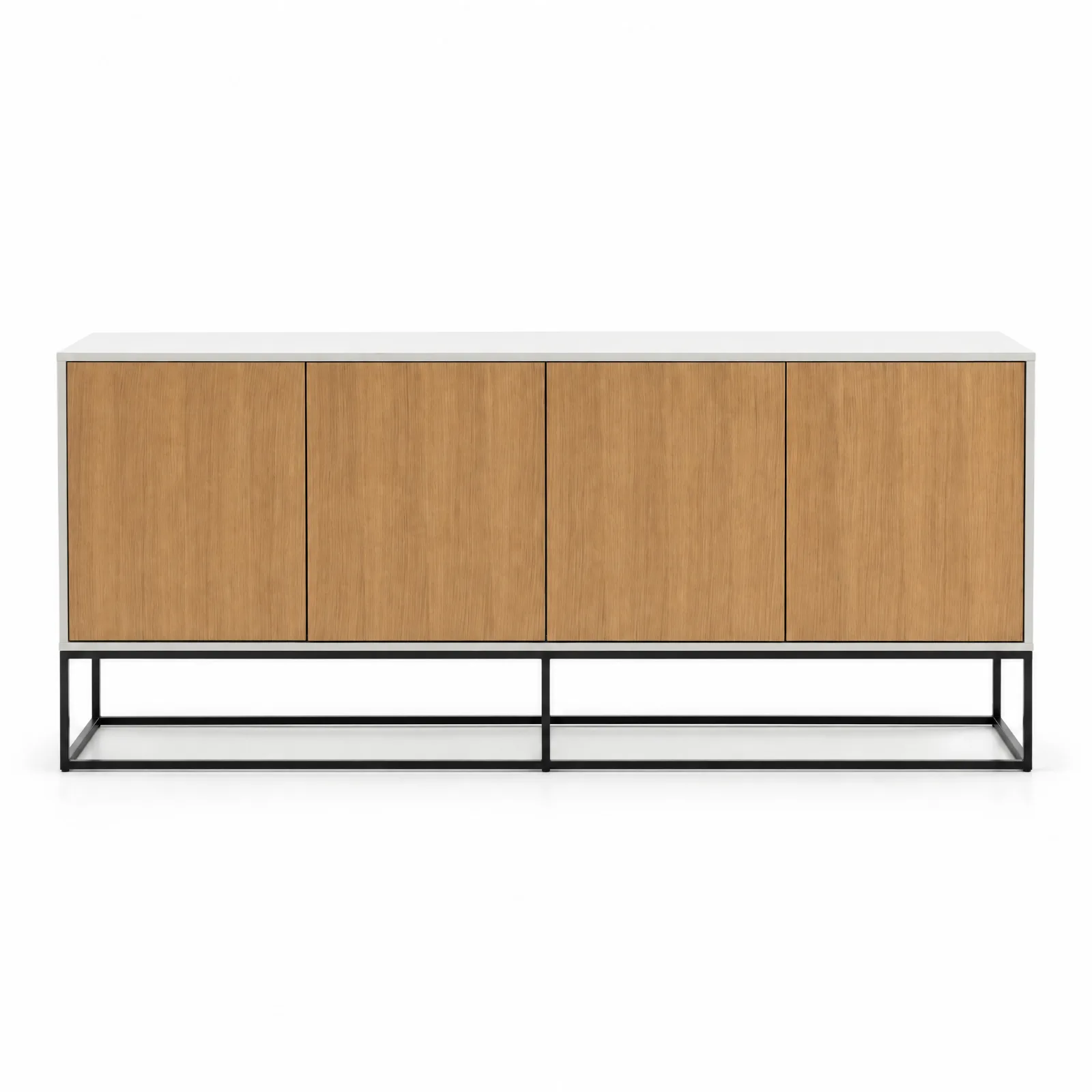 [35113902120] Aparador Aspen Light Grey C/Portas em Natural Oak
