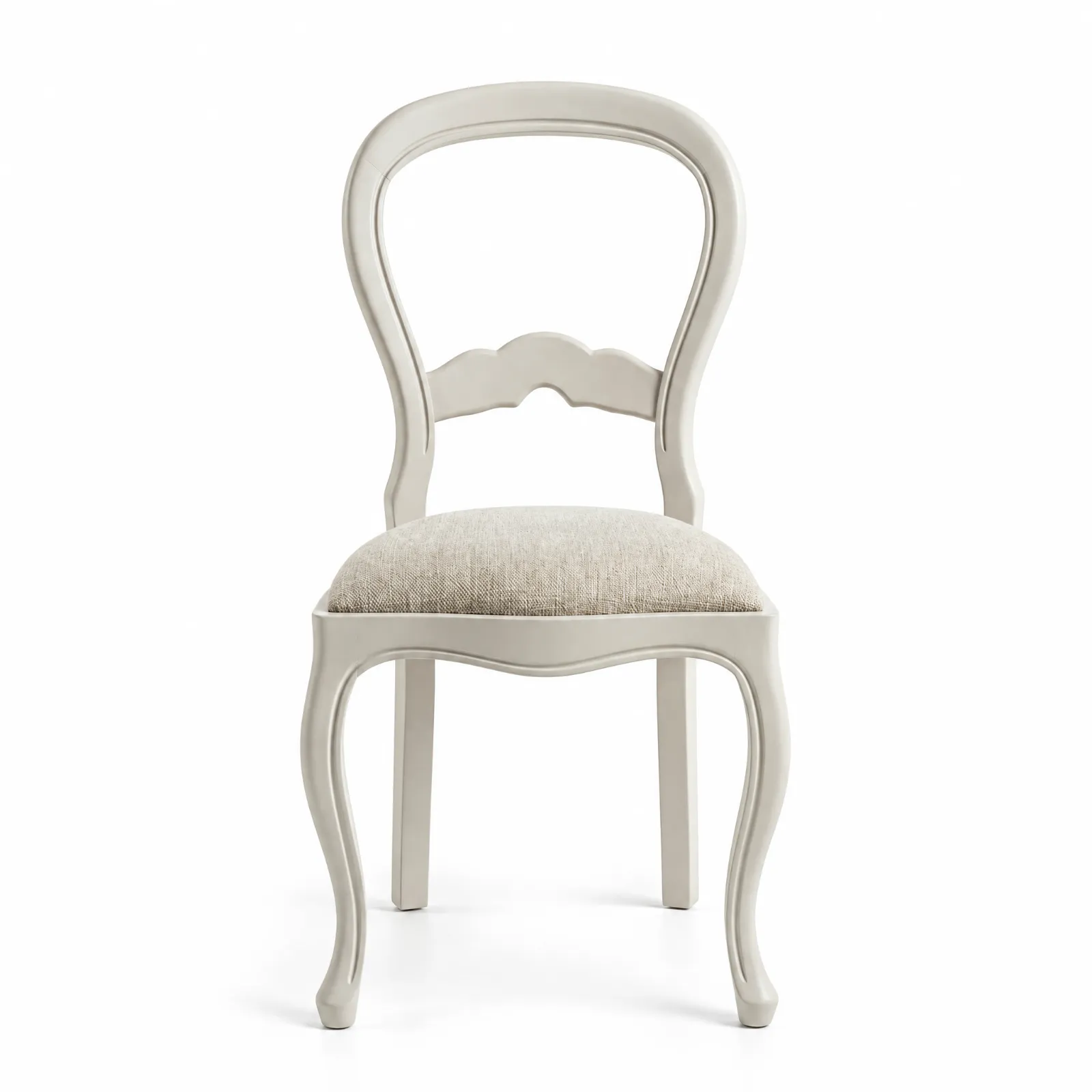 Cadeira Bruxelles Light Grey Tecido Babel Sand
