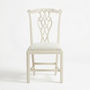 CADEIRA CHIPPENDALE OFF WHITE TECIDO ASCOT PEARL