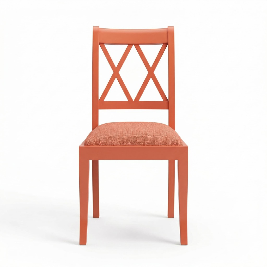 [1033001170] CADEIRA FREDERIK TERRACOTA TECIDO BABEL RED