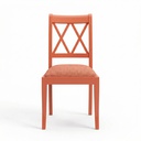 CADEIRA FREDERIK TERRACOTA TECIDO BABEL RED