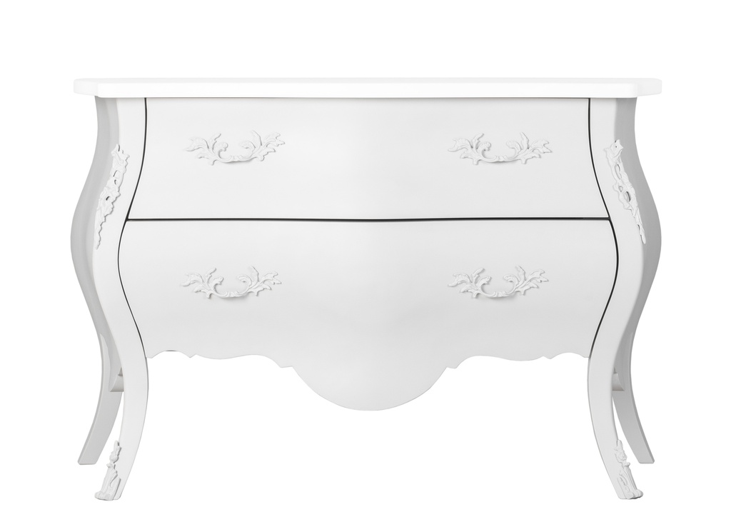 [36526005] CÓMODA ANTOINETTE  LOUIS XV C/ TAMPO DE MARMORE