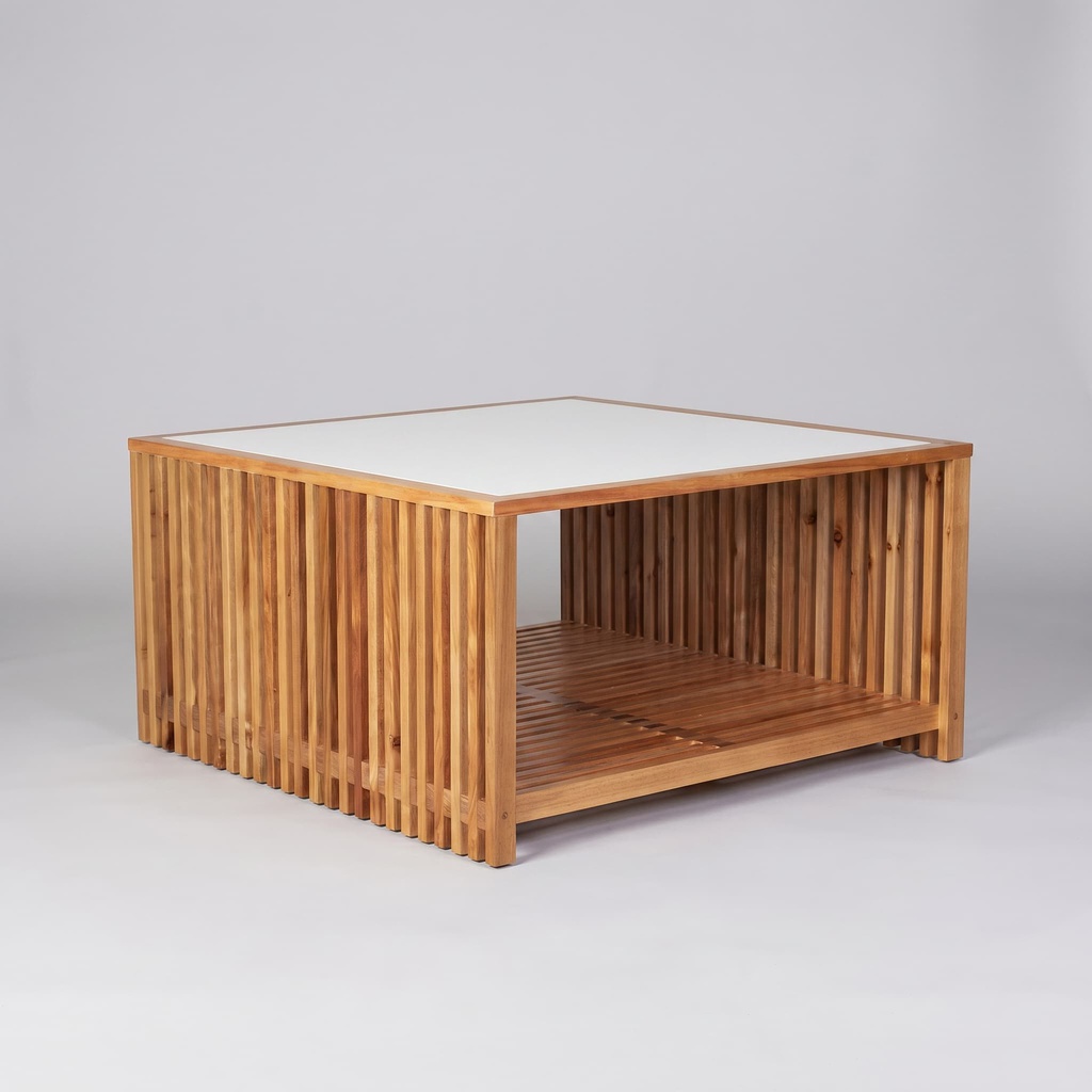 [33703002001] Mesa de Centro Rio Mármore Branco Ibiza