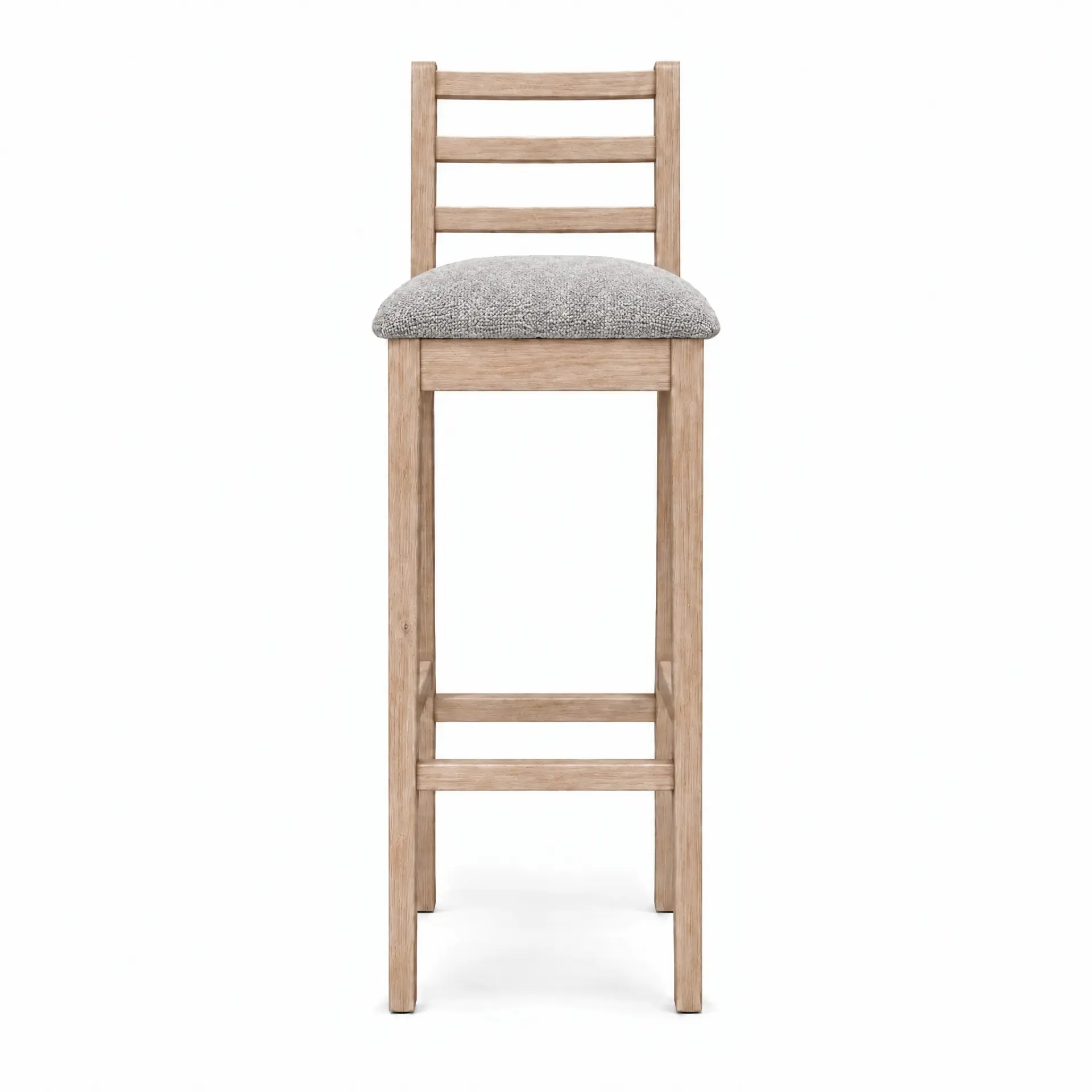 [25300109012] BANCO BAR VERANO (090 Natural Oak, Chenille Bronx Light Grey)