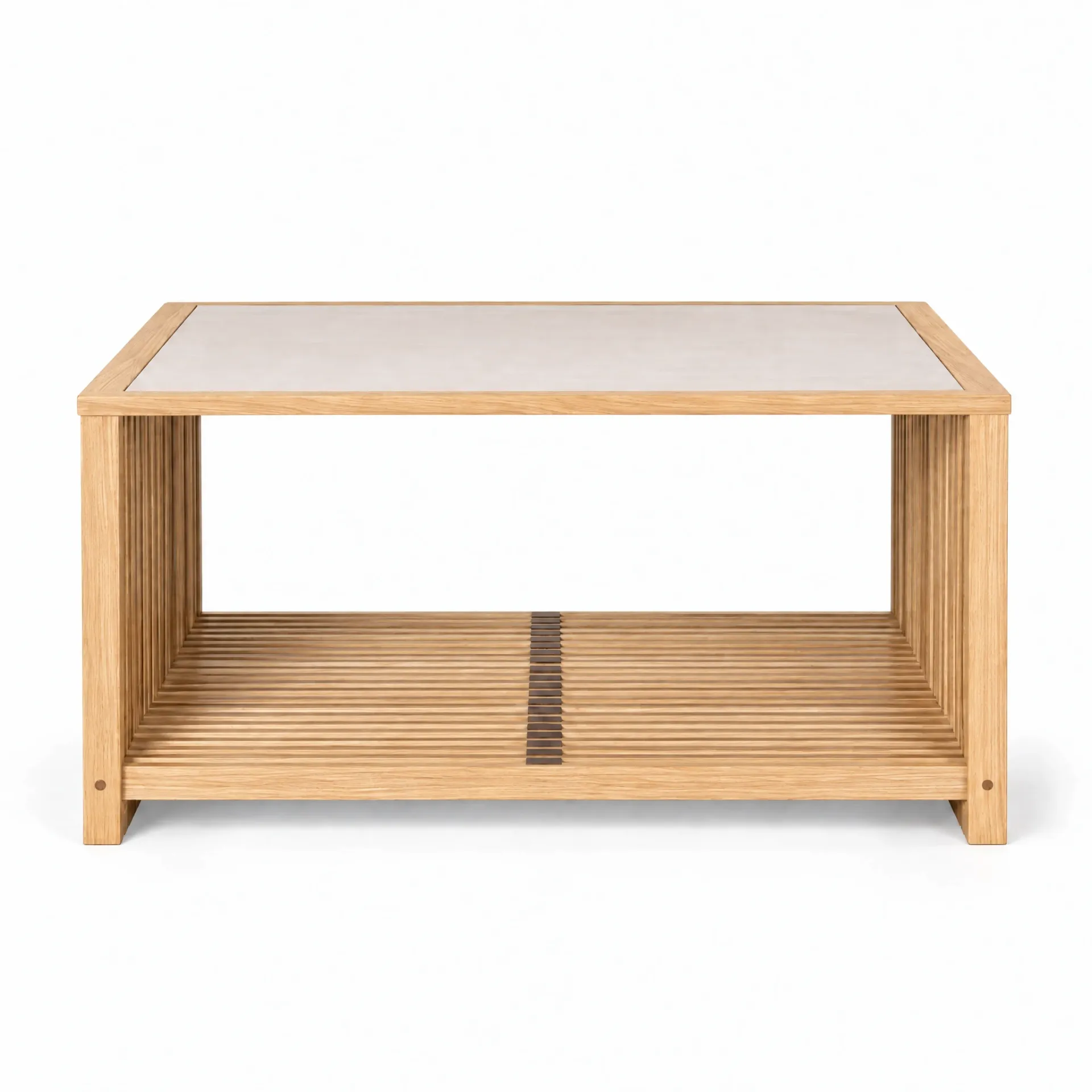 Mesa de Centro Rio Mármore Branco Ibiza
