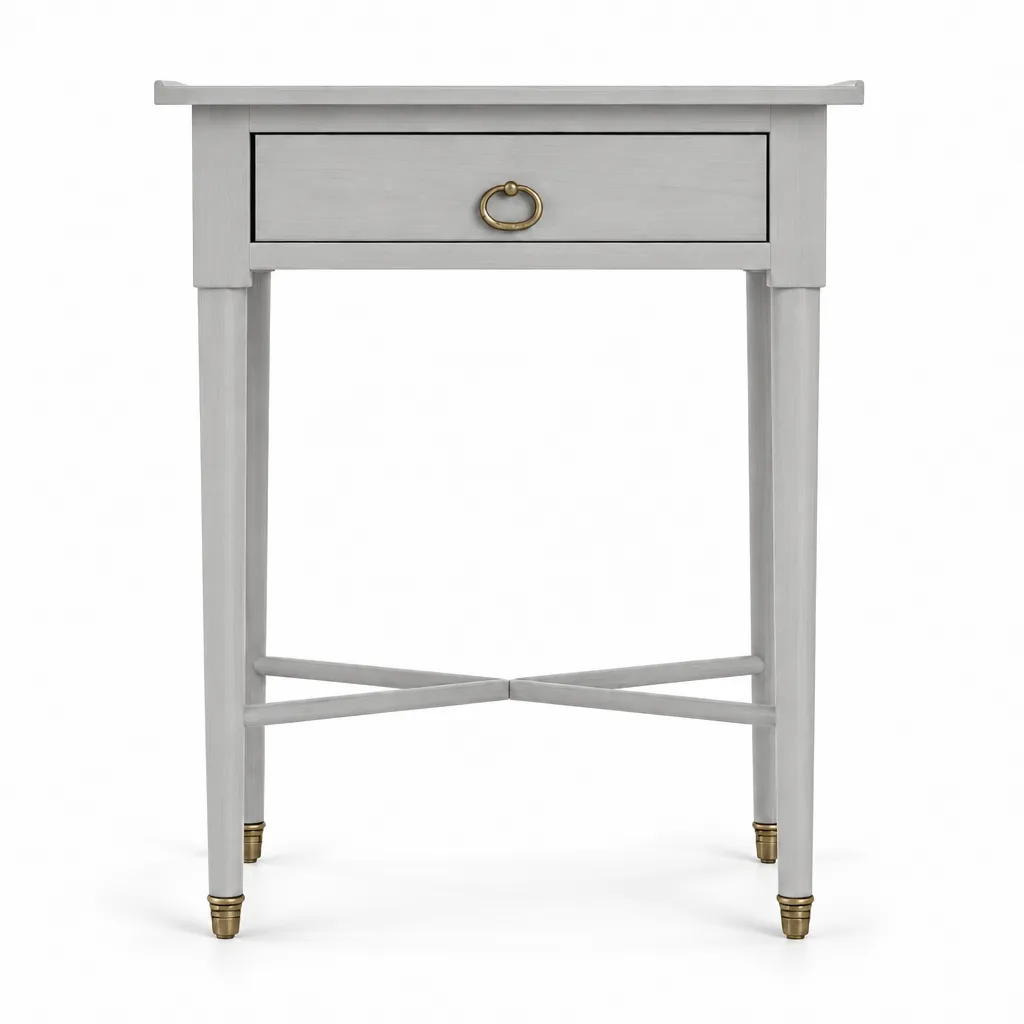 Mesa de Cabeceira Lima Light Grey