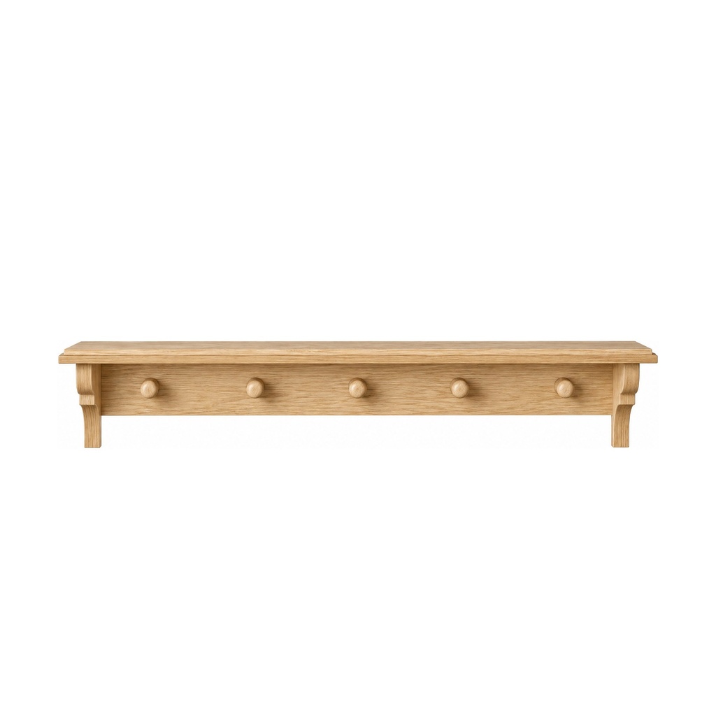 [2090003090] Cabide/Prateleira Verano 120 cm (090 Natural Oak)