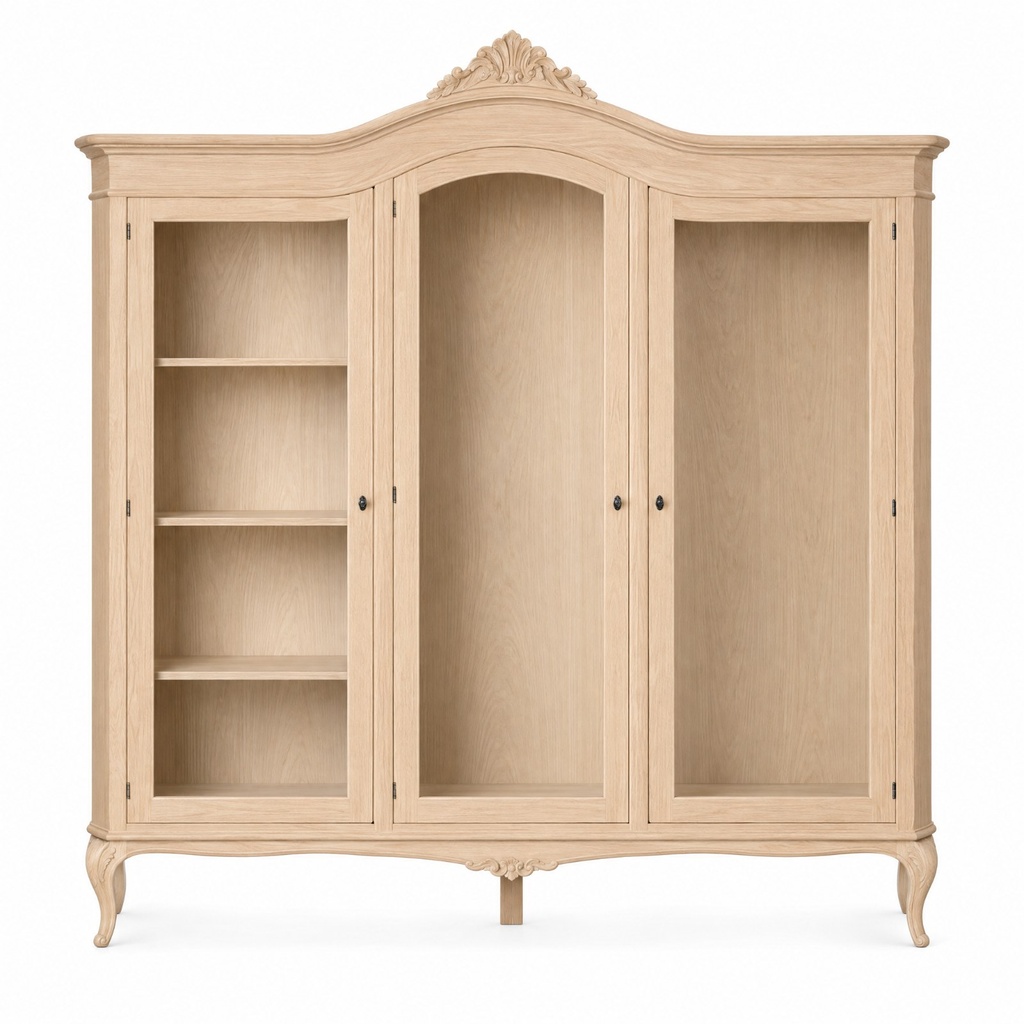 Roupeiro Antoinette 3 Portas Vidro
