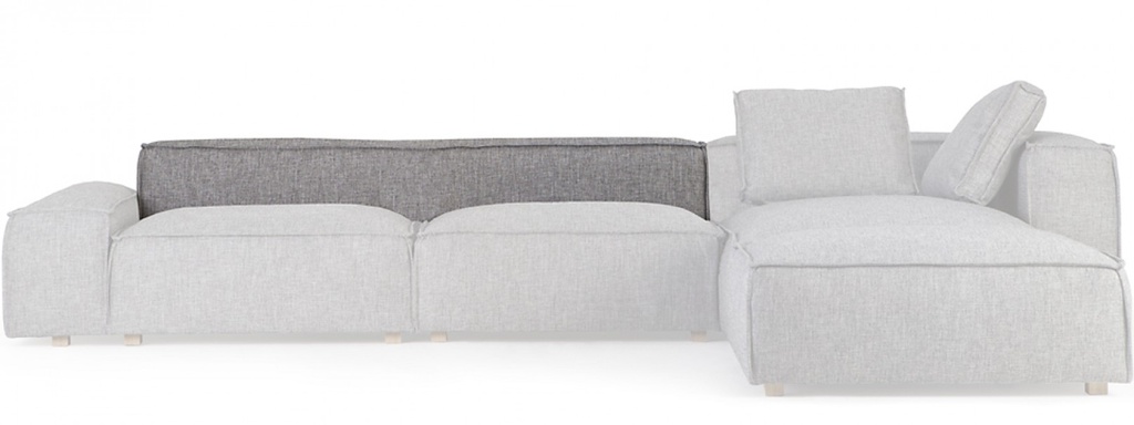 [13246007012] Módulo Costas Duplo Copenhagen 188x26 cm (Chenille Bronx Beije)