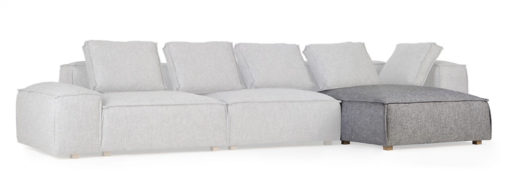 [13246004012] Módulo Chaise Longue Copenhagen 94x160 cm (Chenille Bronx Beije)